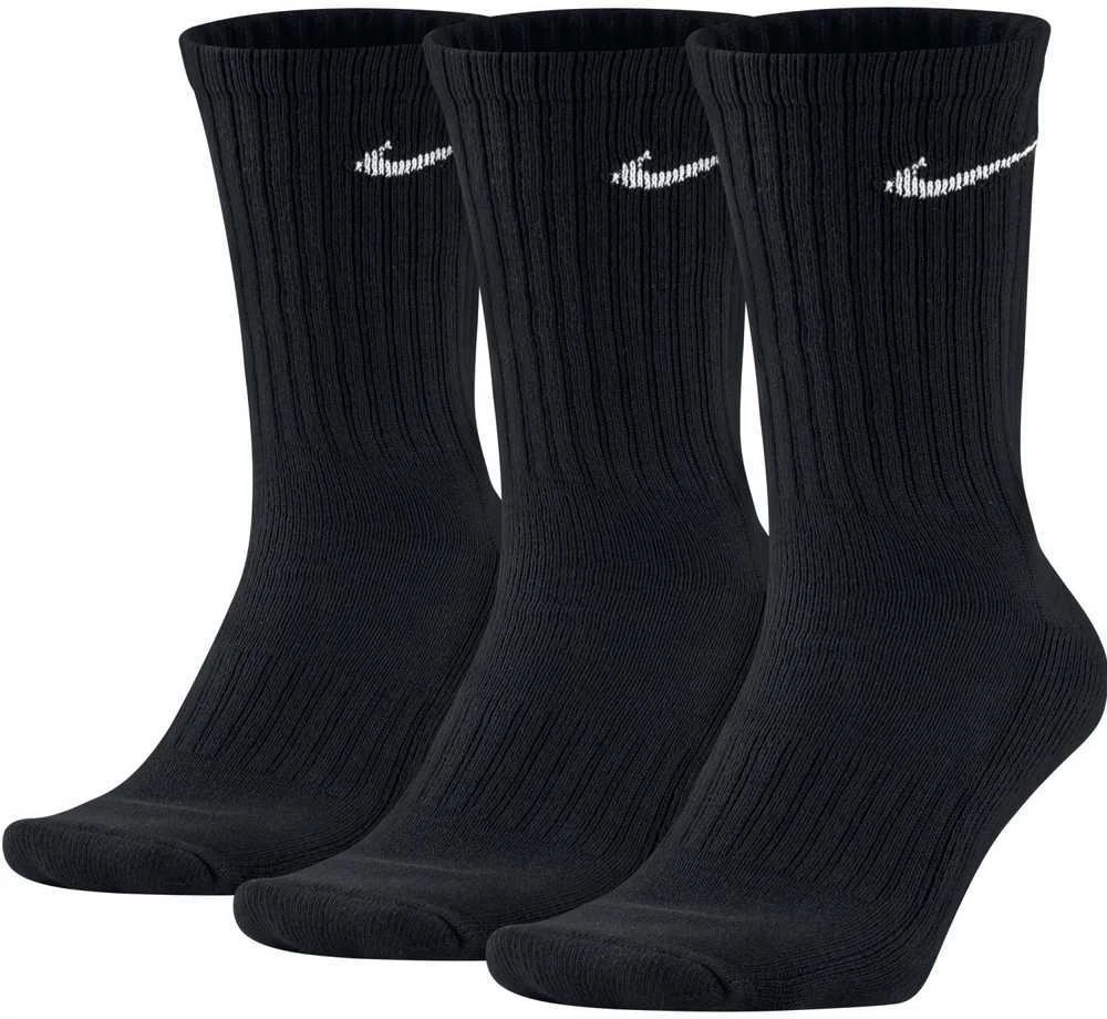 Nike Kojinės U NK Cush Crew 3PR-Value Juodas