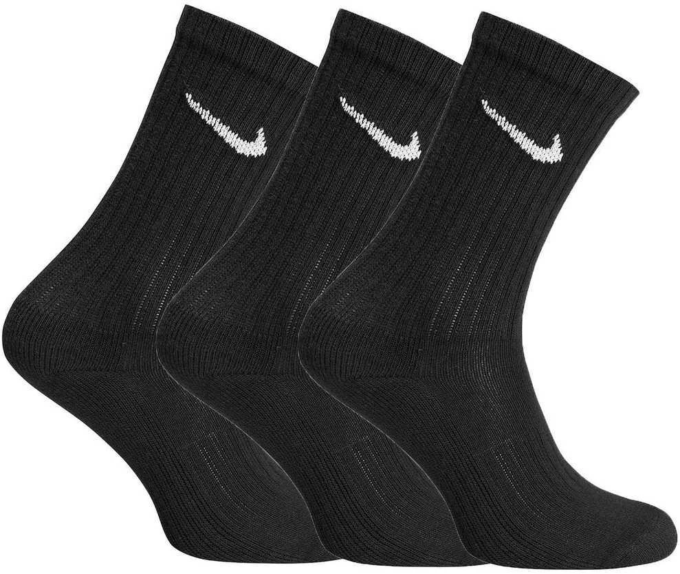 Nike Kojinės U NK Cush Crew 3PR-Value Juodas