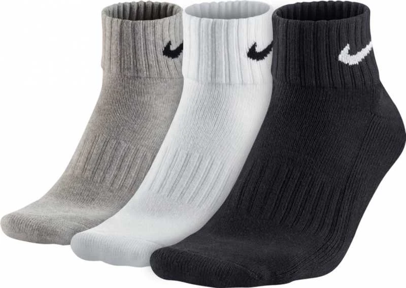 Nike Kojinės U NK Cush NS 3PR-Value Juodas Baltas Pilkas SX4926 901