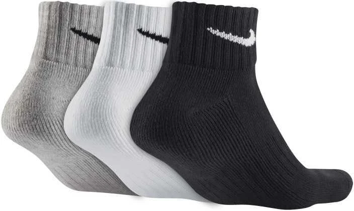 Nike Kojinės U NK Cush NS 3PR-Value Juodas Baltas Pilkas SX4926 901