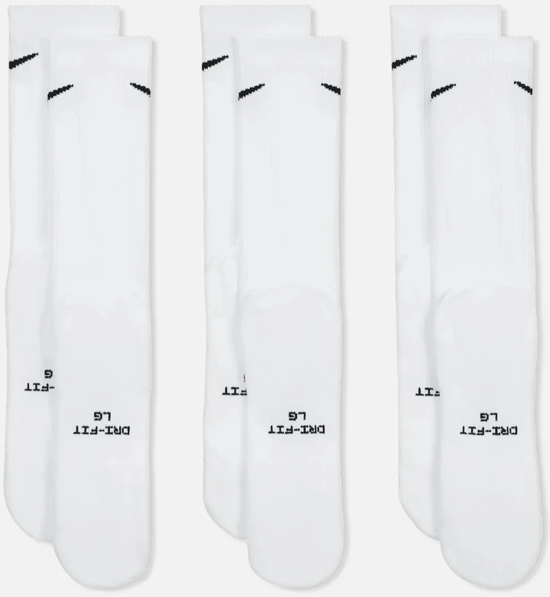 Nike Kojinės U Nk Ed Elvd Crw 3P-144 Baltas HQ4335 901