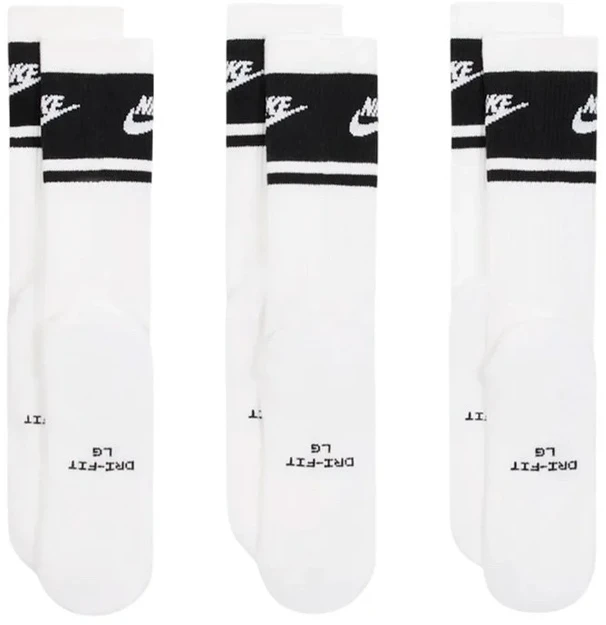 Nike Kojinės U Nk Ed Elvd Crw 3P Fta St-144 Baltas IM7949 901