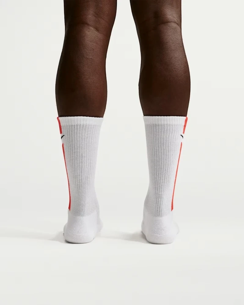 Nike Kojinės U Nk Ed Elvd Crw 3P Fta Stripe-144 Baltas IH8532 900
