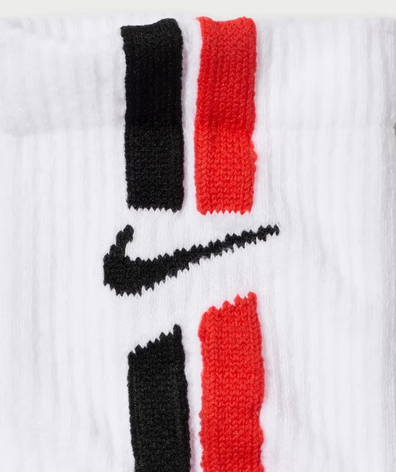 Nike Kojinės U Nk Ed Elvd Crw 3P Fta Stripe-144 Baltas IH8532 900