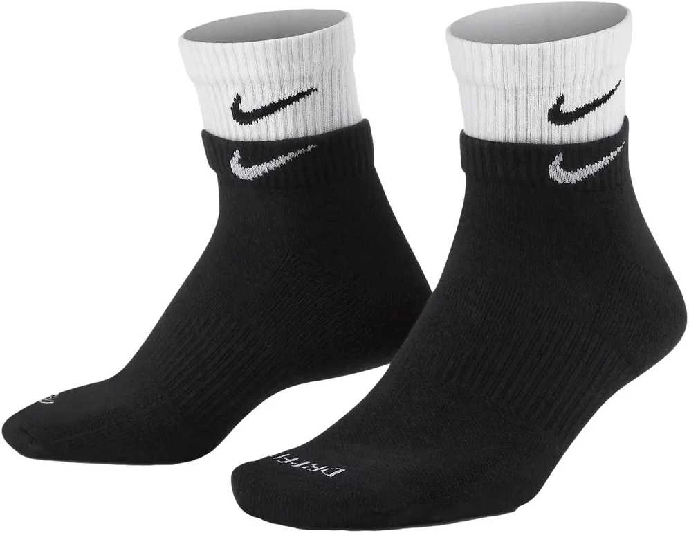 Nike Kojinės U Nk Ed Pls Csh Ank 1P Juodas Baltas DH4058 011