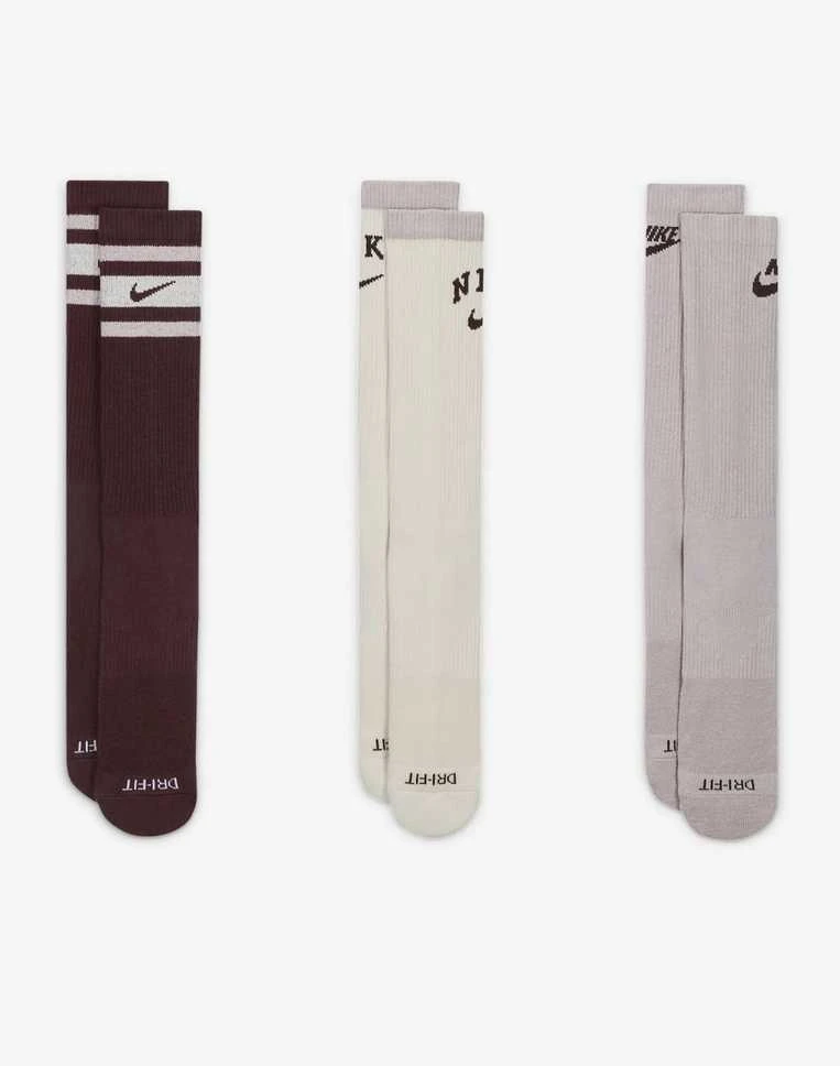 Nike Kojinės U Nk Ed Pls Csh Cwr 3P Baltas Brown Violetinė DX7665 911