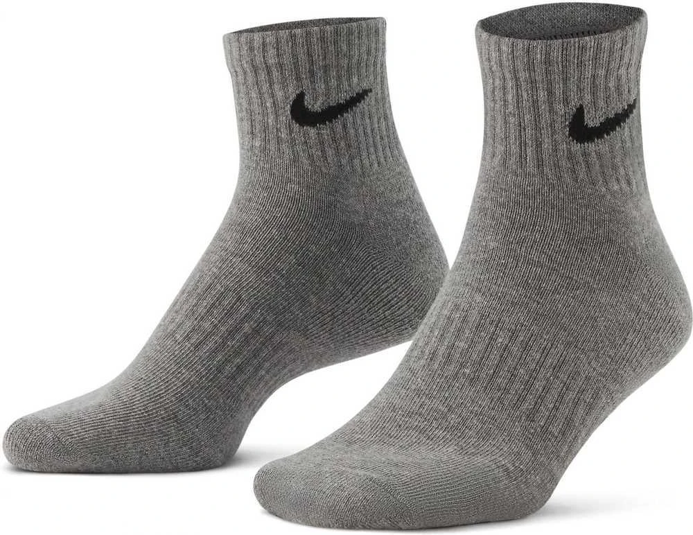 Nike Kojinės U NK Everyday Cush Ankle 3PR Juodas Baltas Pilkas