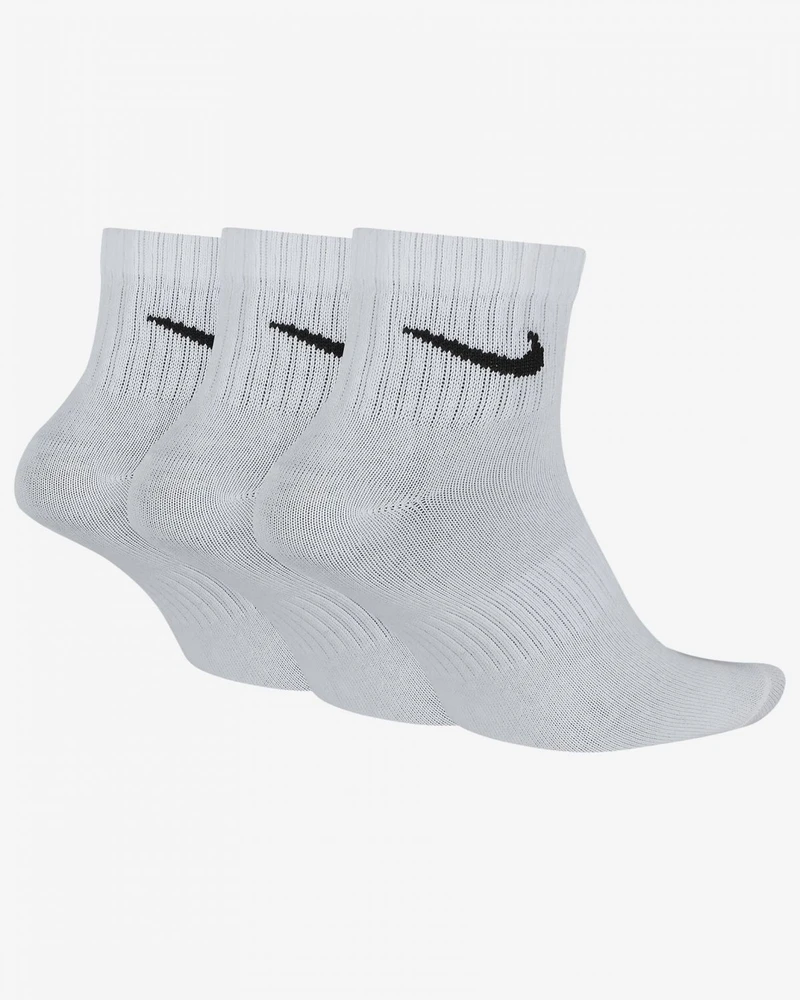 Nike Kojinės U NK Everyday Ltwt Ankle 3PR Baltas
