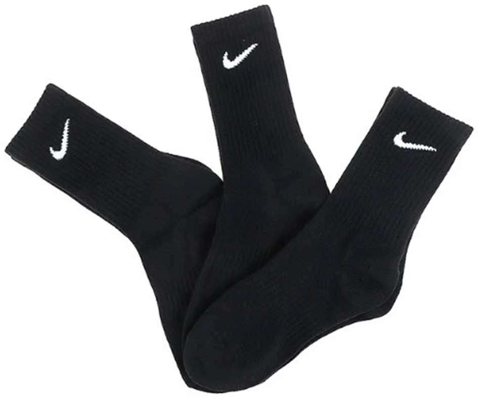 Nike Kojinės U NK Everyday Ltwt Crew 3PR Juodas