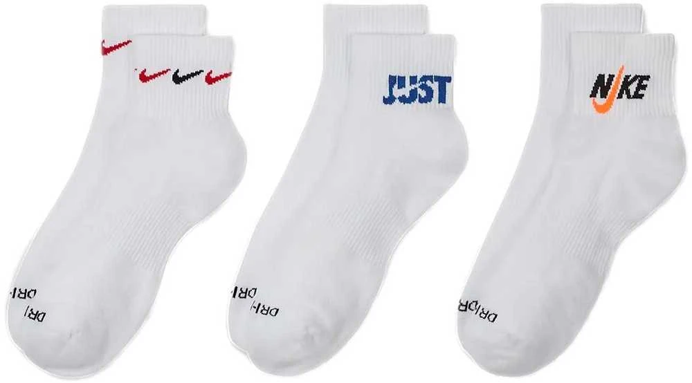 Nike Kojinės U Nk Everyday Plus Cush Ankle Baltas DH3827 902