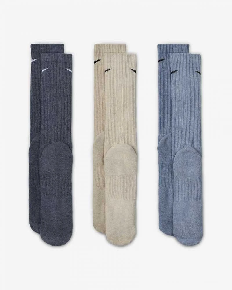 Nike Kojinės U Nk Everyday Plus Cush Crew Mėlyna Creamy SX6888 901