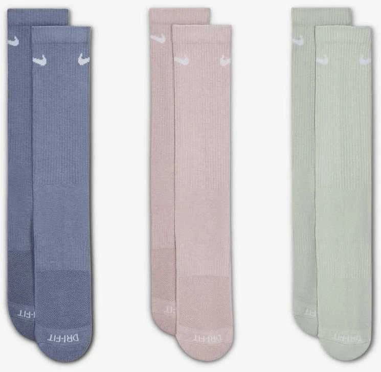 Nike Kojinės U Nk Everyday Plus Cush Crew Mėlyna Žalias Lilac SX6888 933