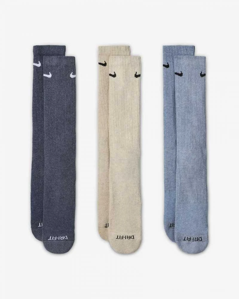 Nike Kojinės U Nk Everyday Plus Cush Crew Mėlyna Creamy SX6888 901