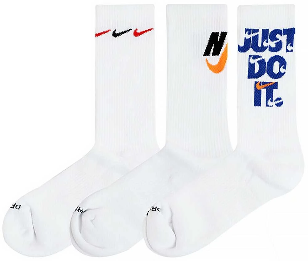Nike Kojinės U Nk Everyday Plus Cush Crew Baltas DH3822 902