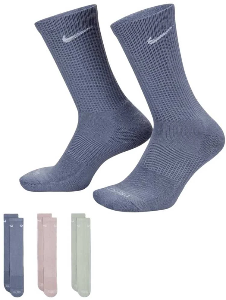 Nike Kojinės U Nk Everyday Plus Cush Crew Mėlyna Žalias Lilac SX6888 933
