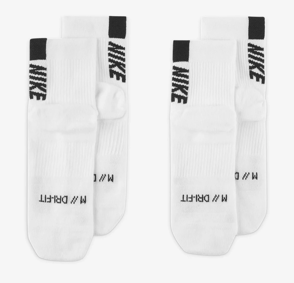 Nike Kojinės U NK Mltplier Ankle 2PR Baltas SX7556 100