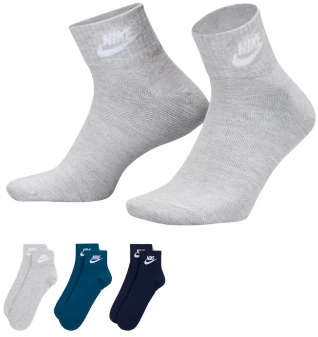 Nike Kojinės U Nk Nsw Everyday Essential Juodas Mėlyna Pilkas DX5074 912