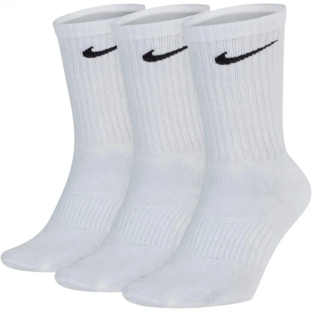 Nike Kojinės U NK Perf Ltwt Crew 3PR Baltas SX4704 101