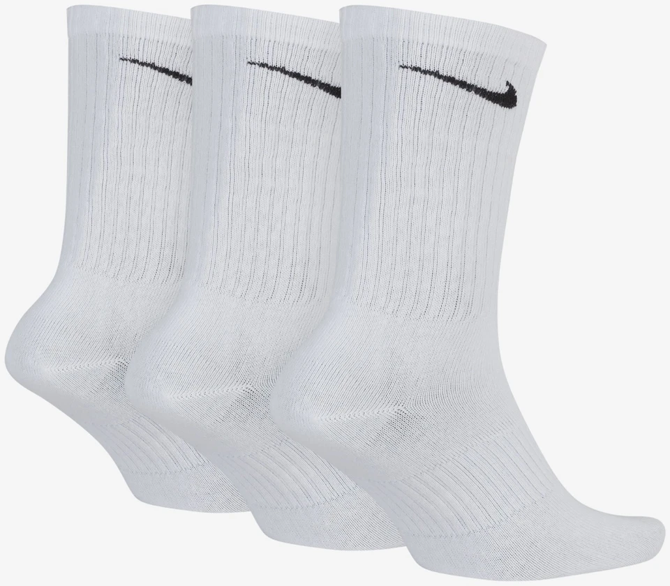 Nike Kojinės U NK Perf Ltwt Crew 3PR Baltas SX4704 101
