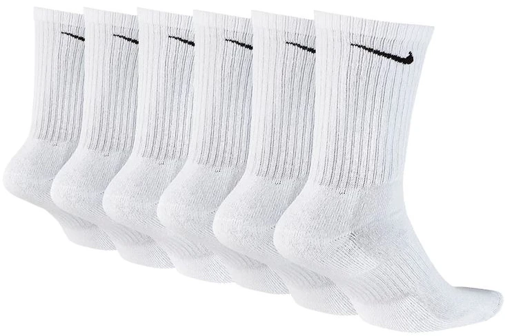 Nike Kojinės U NKEveryday Cush Crew 6PR-BD Baltas
