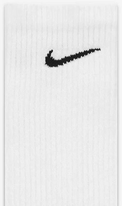 Nike Kojinės Unisex U Nk Ed Pls Csh Crw 6PrWhite SX6897 100