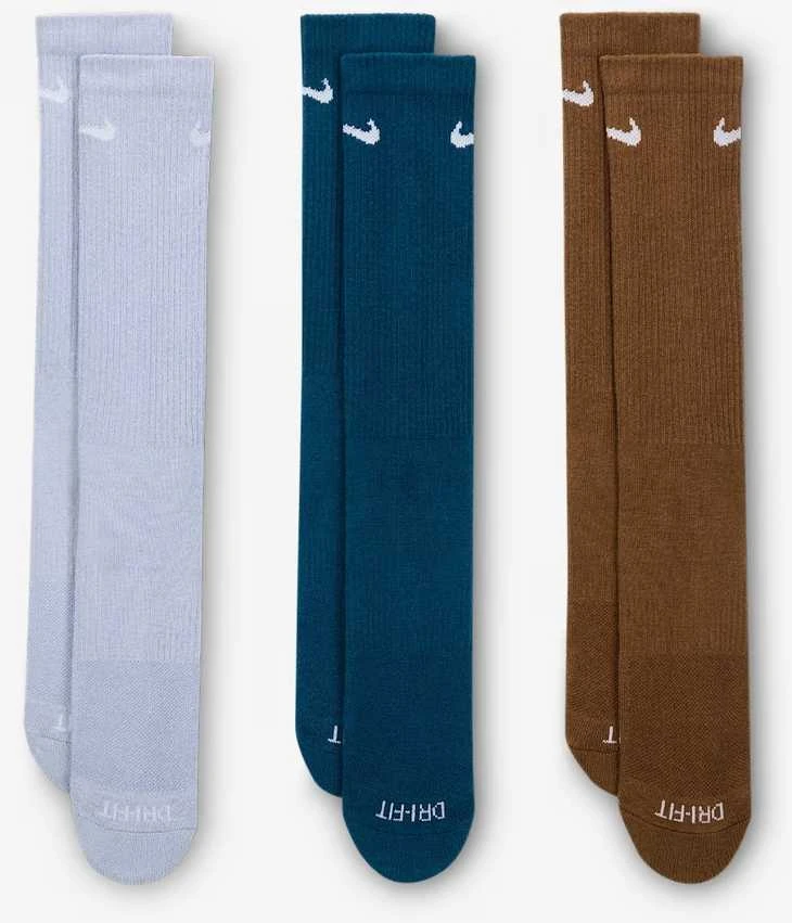 Nike Kojinės Unisex U Nk Everyday Plus Cush Crew Lilac Mėlyna Brown SX6888 970