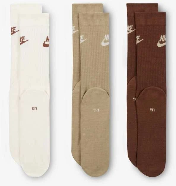 Nike Kojinės Unisex U Nk Nsw Everyday Essential Baltas rusvai gelsvas Brown DX5025 904