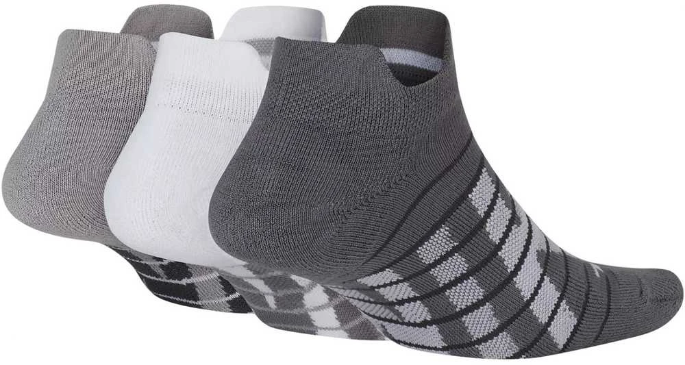 Nike Kojinės WNK Dry Cush Low 3PR - Gfx Pilkas Baltas SX6879 925