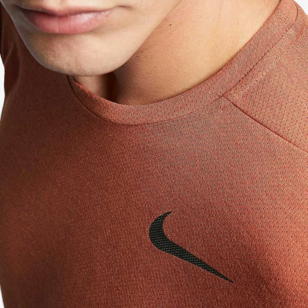Nike Marškinėliai M Nk Brt Top SS Hpr Dry Oranžinis