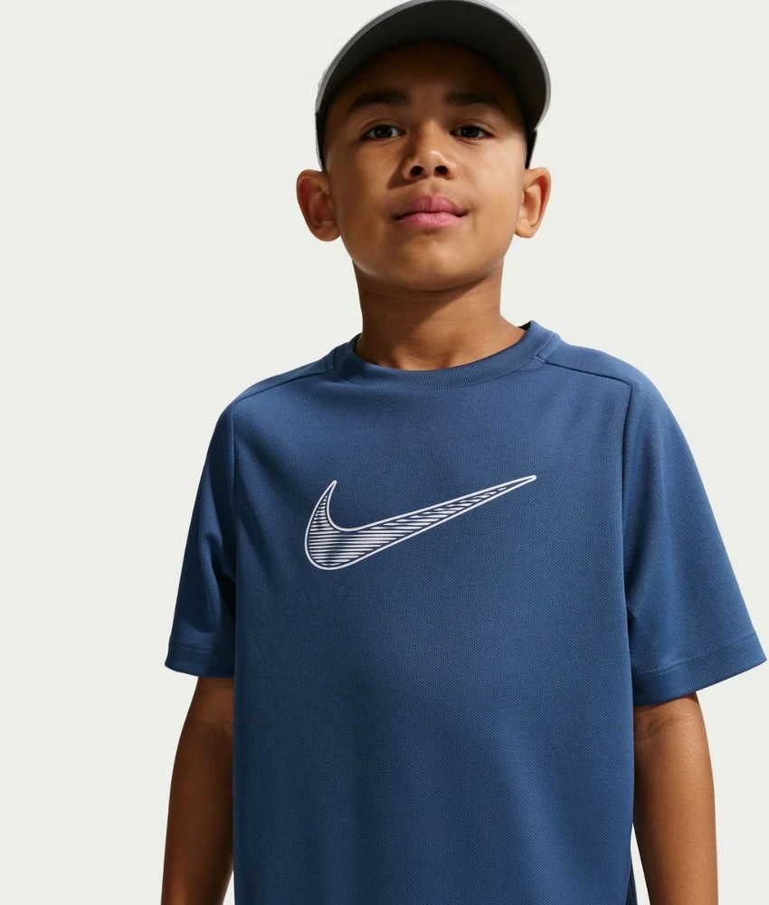 Nike Marškinėliai Paaugliams B Nk Df Multi Ss Top Hbr Mėlyna IF2430 461