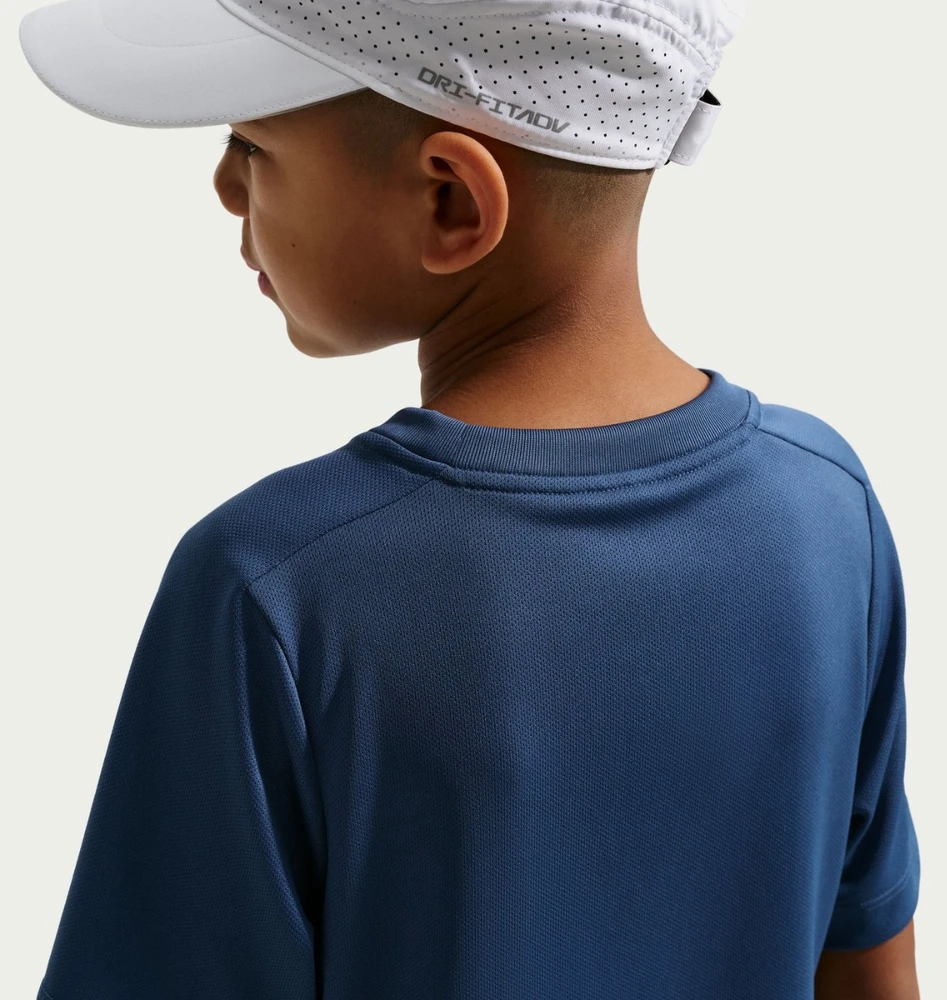 Nike Marškinėliai Paaugliams B Nk Df Multi Ss Top Hbr Mėlyna IF2430 461