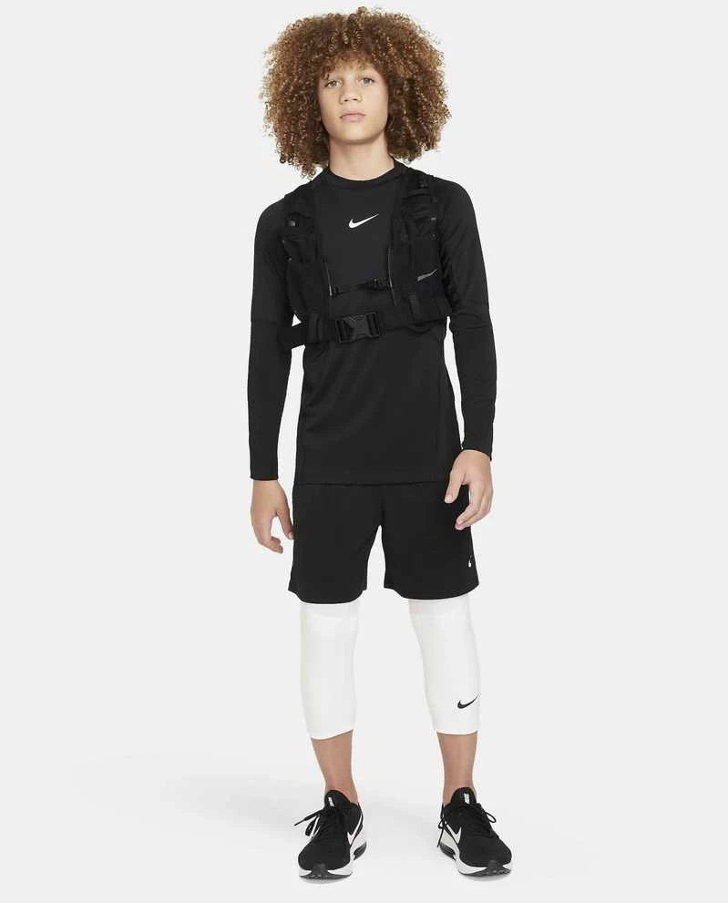 Nike Marškinėliai Paaugliams B Np Df Ls Top 24 Juodas FJ6822 010