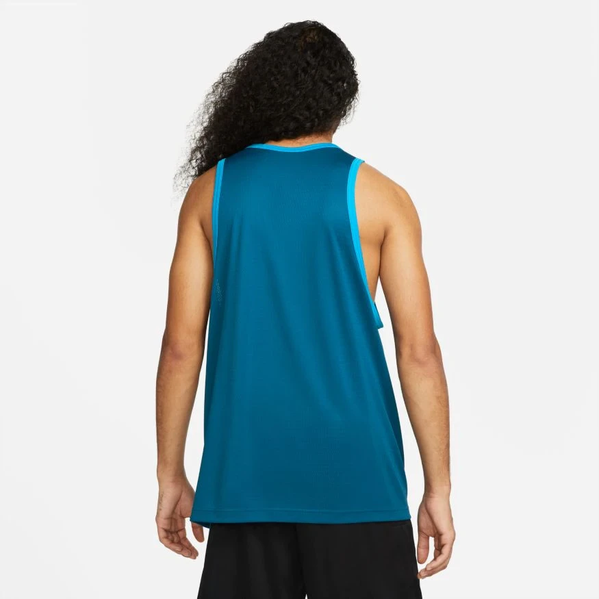 Nike Marškinėliai Vyrams M NK Df Crossover Jersey Mėlyna DH7132 404