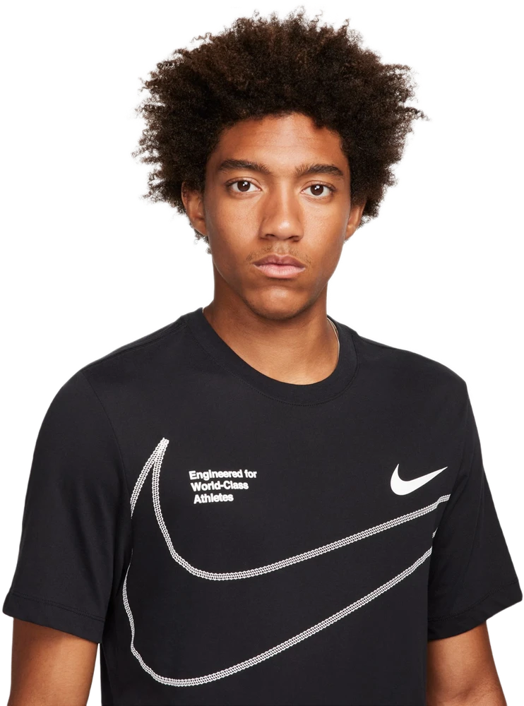 Nike Marškinėliai Vyrams M Nk Df Tee Q5 Juodas FN0843 010