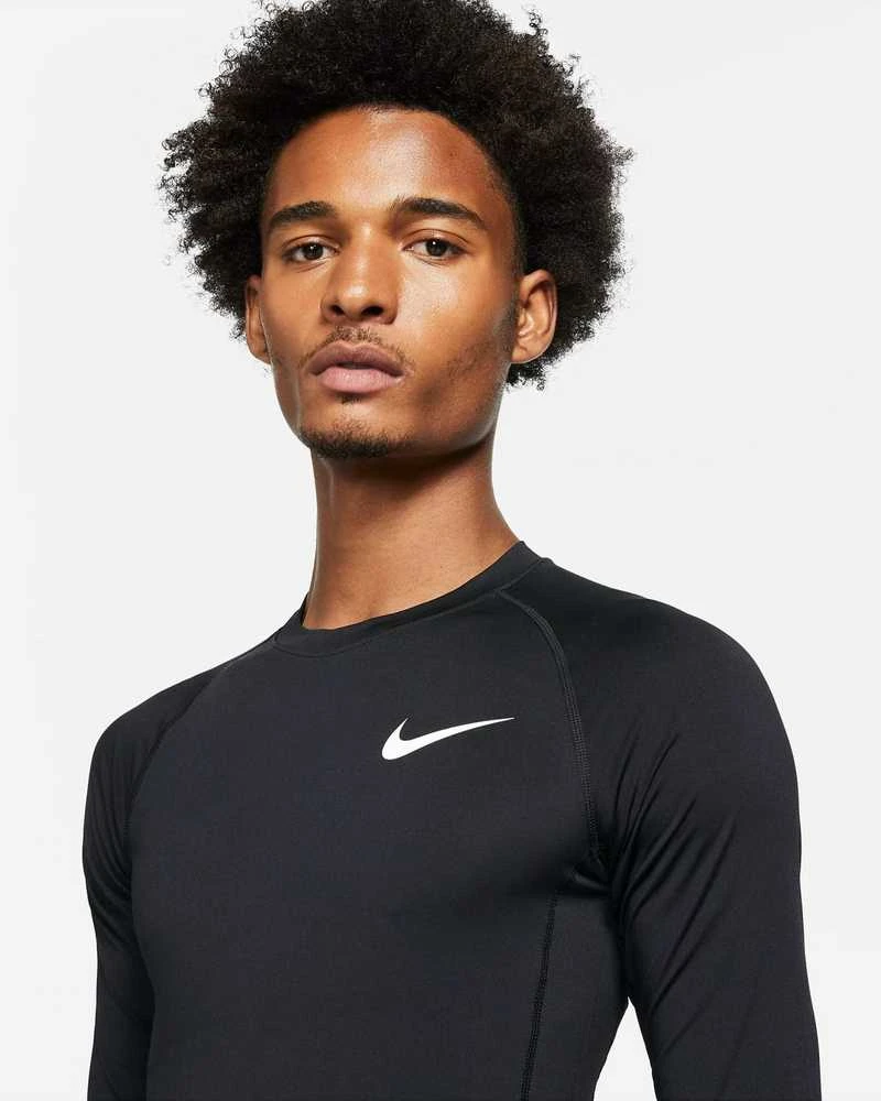 Nike Marškinėliai Vyrams M Nk Df Tight Top Ls Juodas DD1990 010