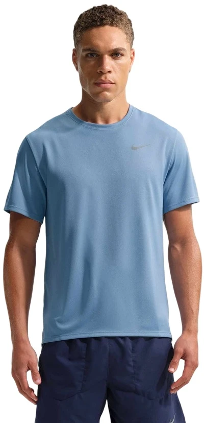 Nike Marškinėliai Vyrams M Nk Df Uv Miler Ss Mėlyna DV9315 486