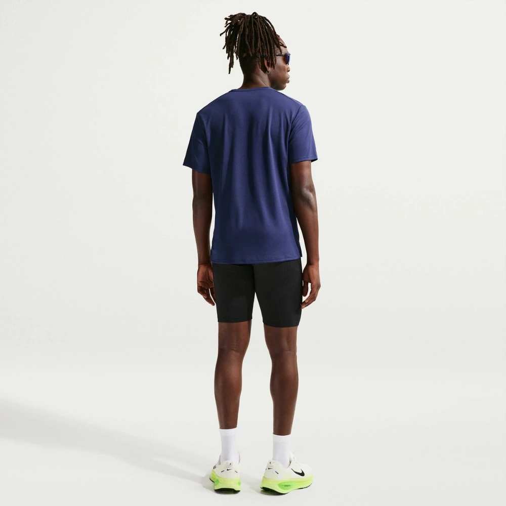 Nike Marškinėliai Vyrams M Nk Df Uv Miler Ss Mėlyna DV9315 410