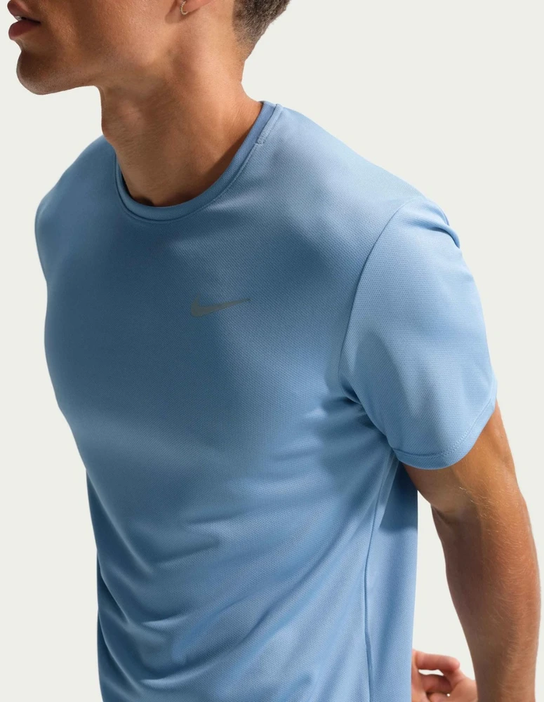 Nike Marškinėliai Vyrams M Nk Df Uv Miler Ss Mėlyna DV9315 486