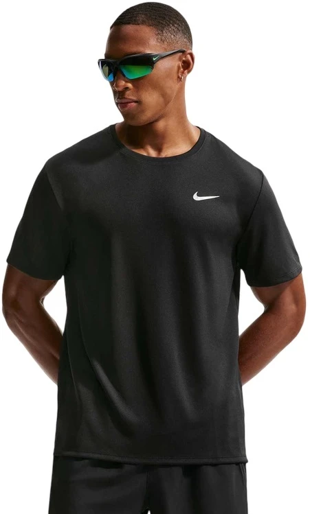 Nike Marškinėliai Vyrams M Nk Df Uv Miler Ss Juodas DV9315 010