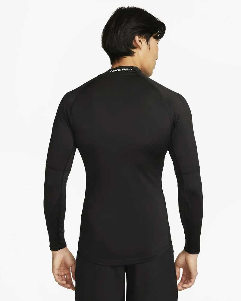 Nike Marškinėliai Vyrams M Np Df Tight Ls Mock Juodas FB7908 010