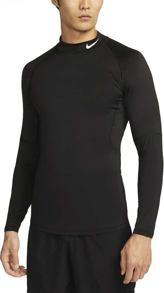 Nike Marškinėliai Vyrams M Np Df Tight Ls Mock Juodas FB7908 010