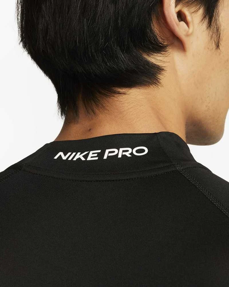 Nike Marškinėliai Vyrams M Np Df Tight Ls Mock Juodas FB7908 010