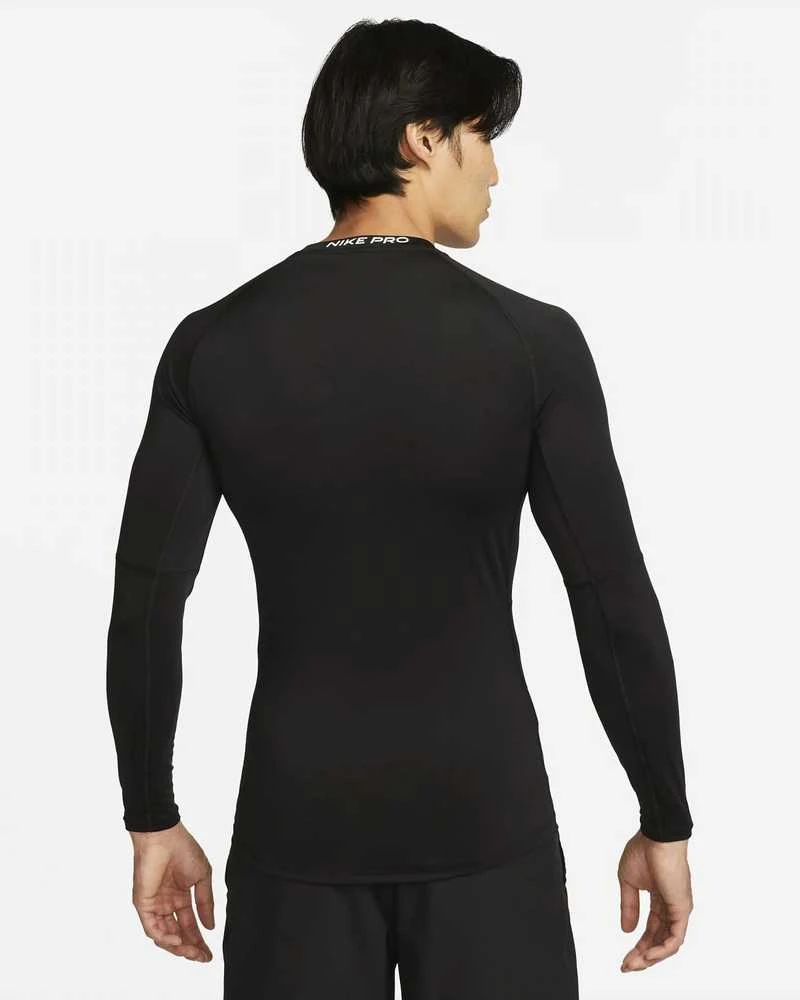 Nike Marškinėliai Vyrams M Np Df Tight Top Ls Juodas FB7919 010