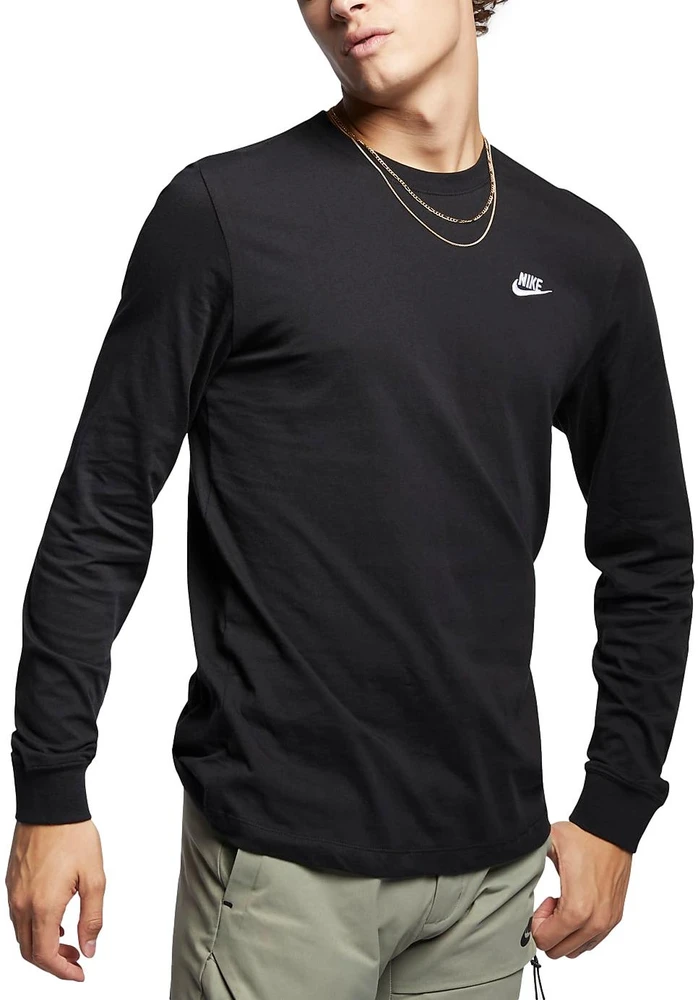 Nike Marškinėliai Vyrams M NSW Club Tee-Ls Juodas AR5193 010