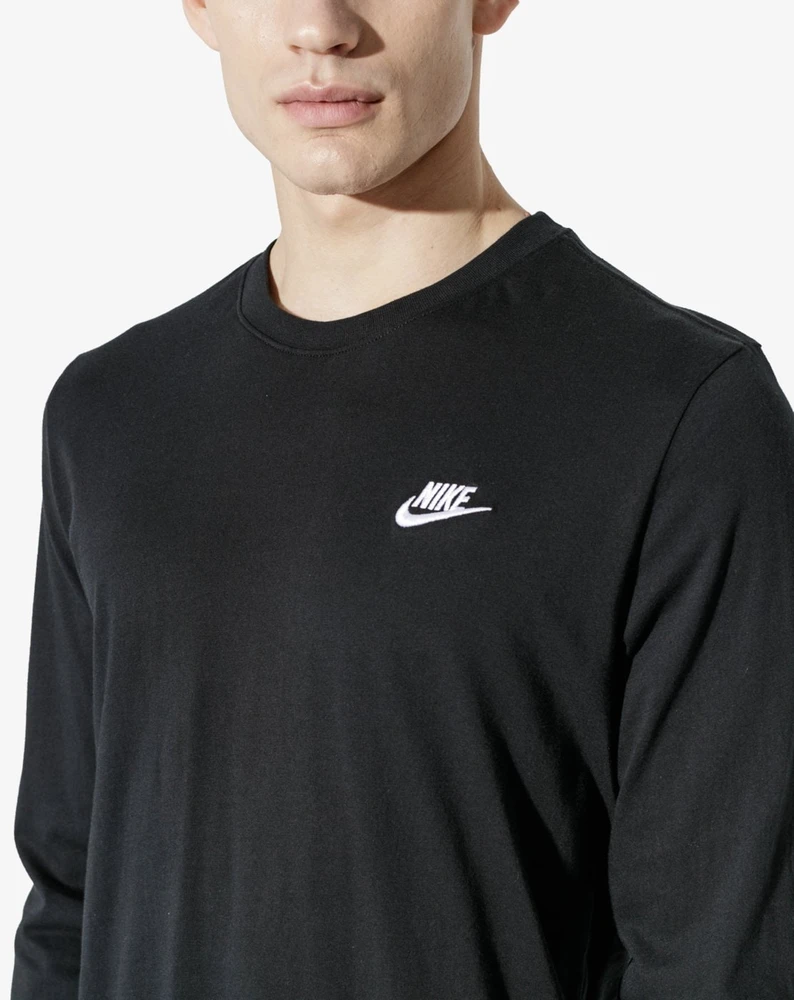 Nike Marškinėliai Vyrams M NSW Club Tee-Ls Juodas AR5193 010