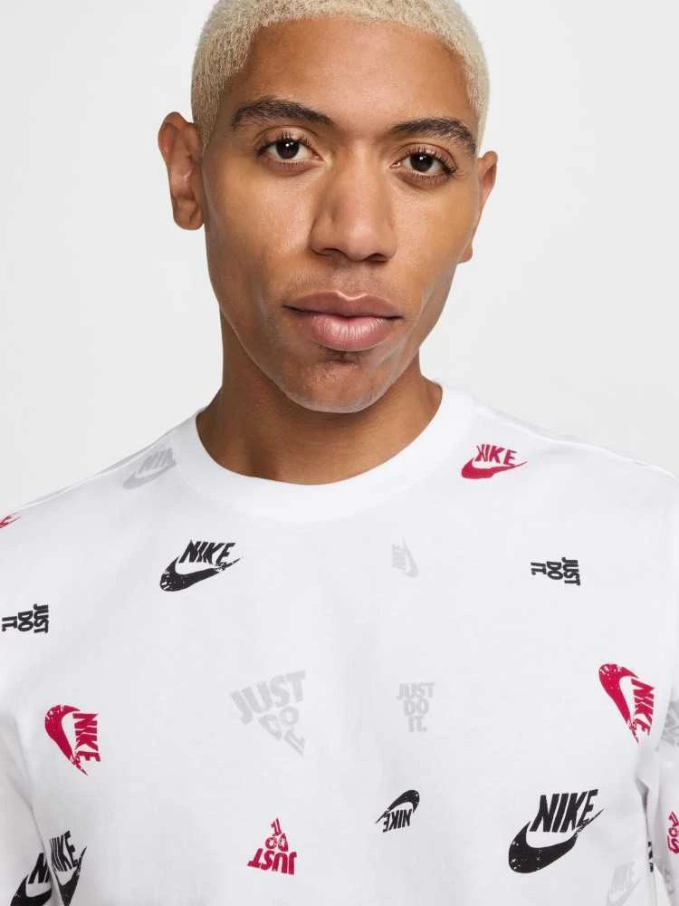 Nike Marškinėliai Vyrams M Nsw Tee 12Mo Aop Baltas HJ0561 100