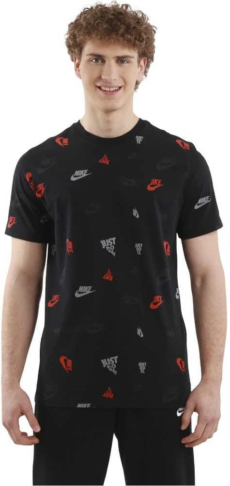 Nike Marškinėliai Vyrams M Nsw Tee 12Mo Aop Juodas HJ0561 010