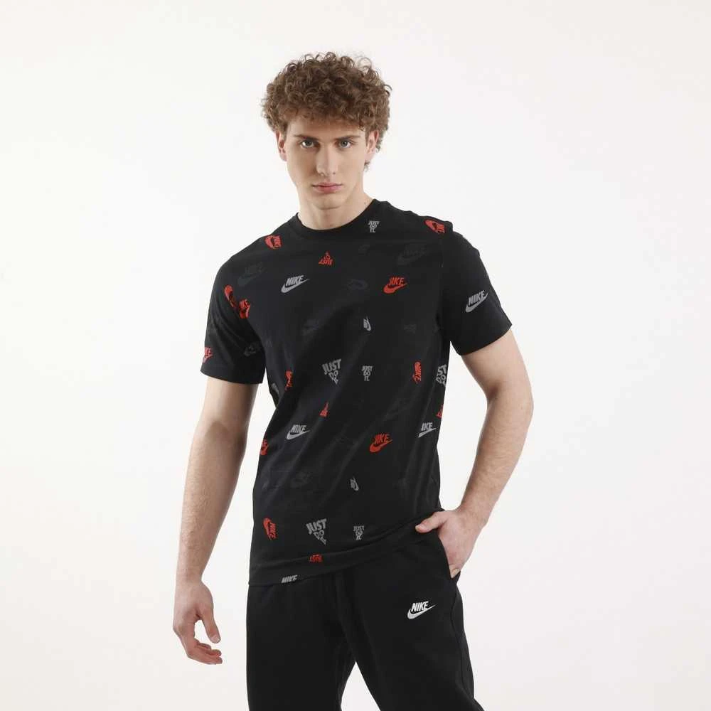 Nike Marškinėliai Vyrams M Nsw Tee 12Mo Aop Juodas HJ0561 010