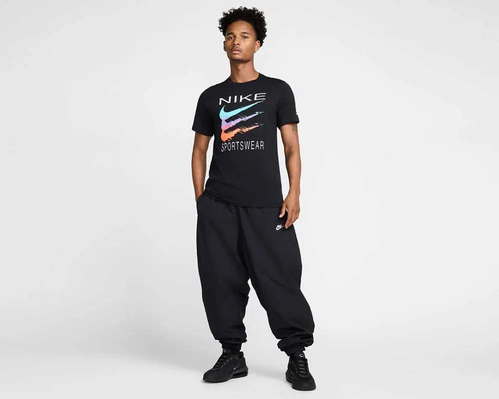 Nike Marškinėliai Vyrams M Nsw Tee 6Mo Swsh Juodas HQ8094 010