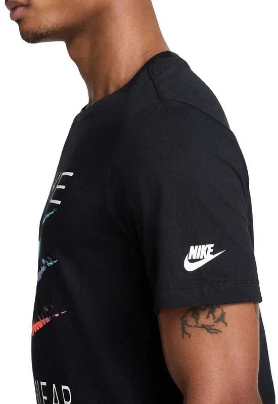 Nike Marškinėliai Vyrams M Nsw Tee 6Mo Swsh Juodas HQ8094 010